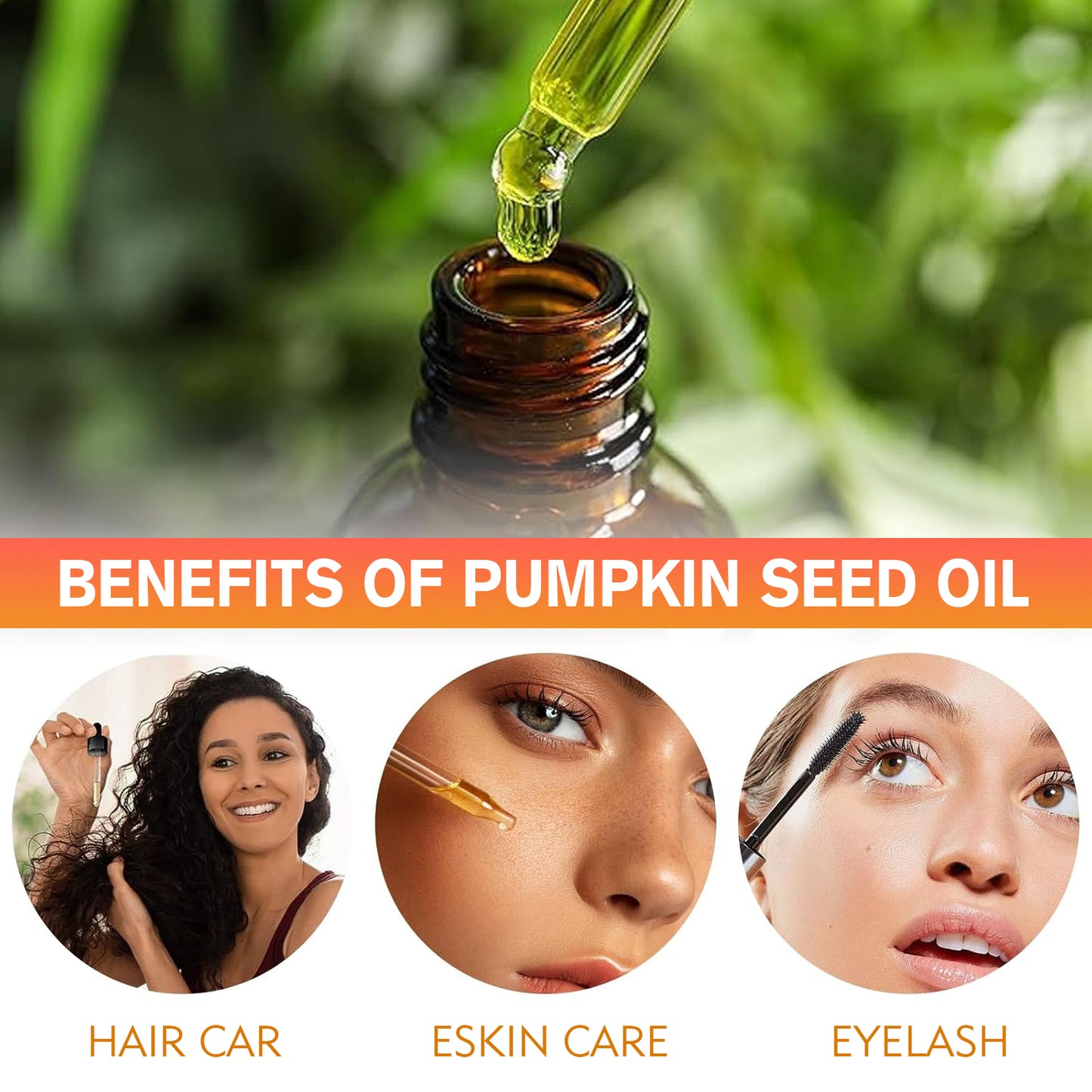 100% Pure & Natural Organic Pumpkin Seed Oil - 2 fl oz + 2 fl oz