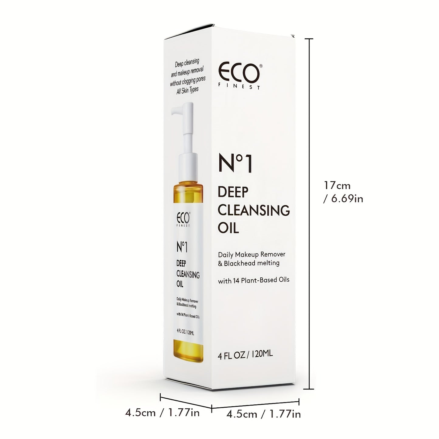 120ml Deep Cleansing Oil 14 plant oils dissolve makeup & blackheads gently