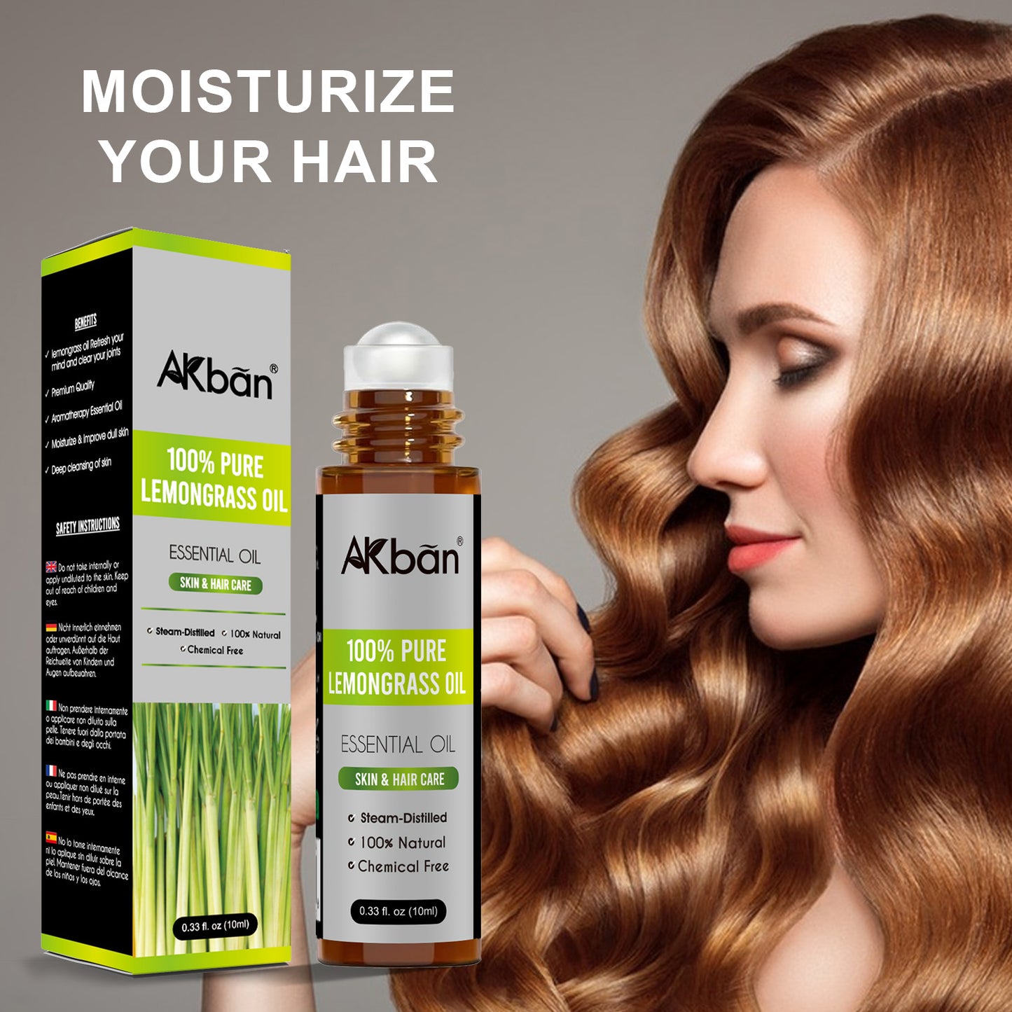100% Pure Lemongrass Oil - Natural & Undiluted & Unrefined