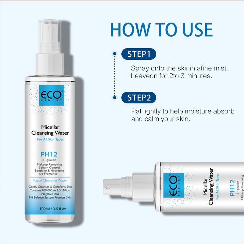 100ml PH12 Micellar Cleansing Water – Gentle, Fragrance-Free Makeup Remover for All Skin Types