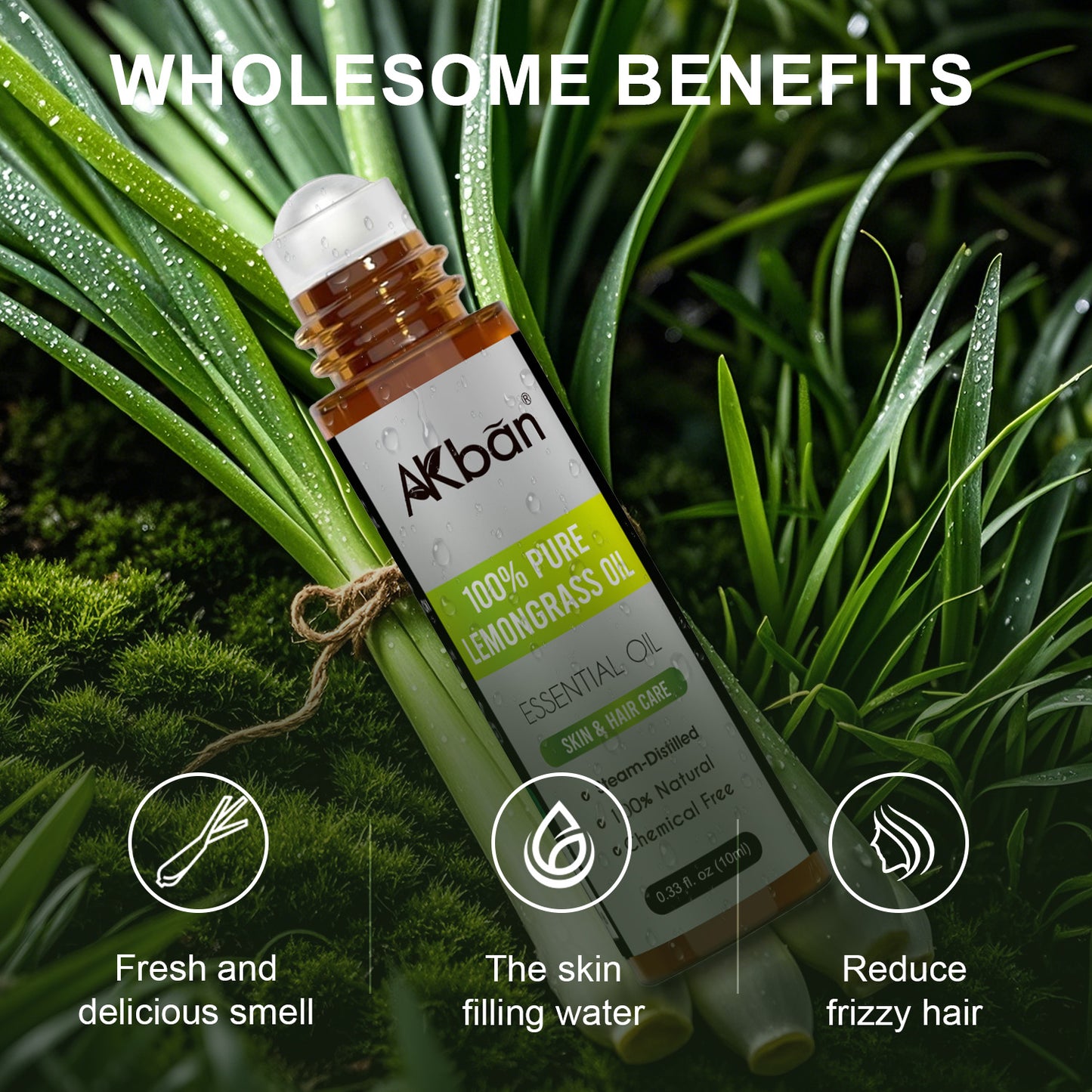 100% Pure Lemongrass Oil - Natural & Undiluted & Unrefined
