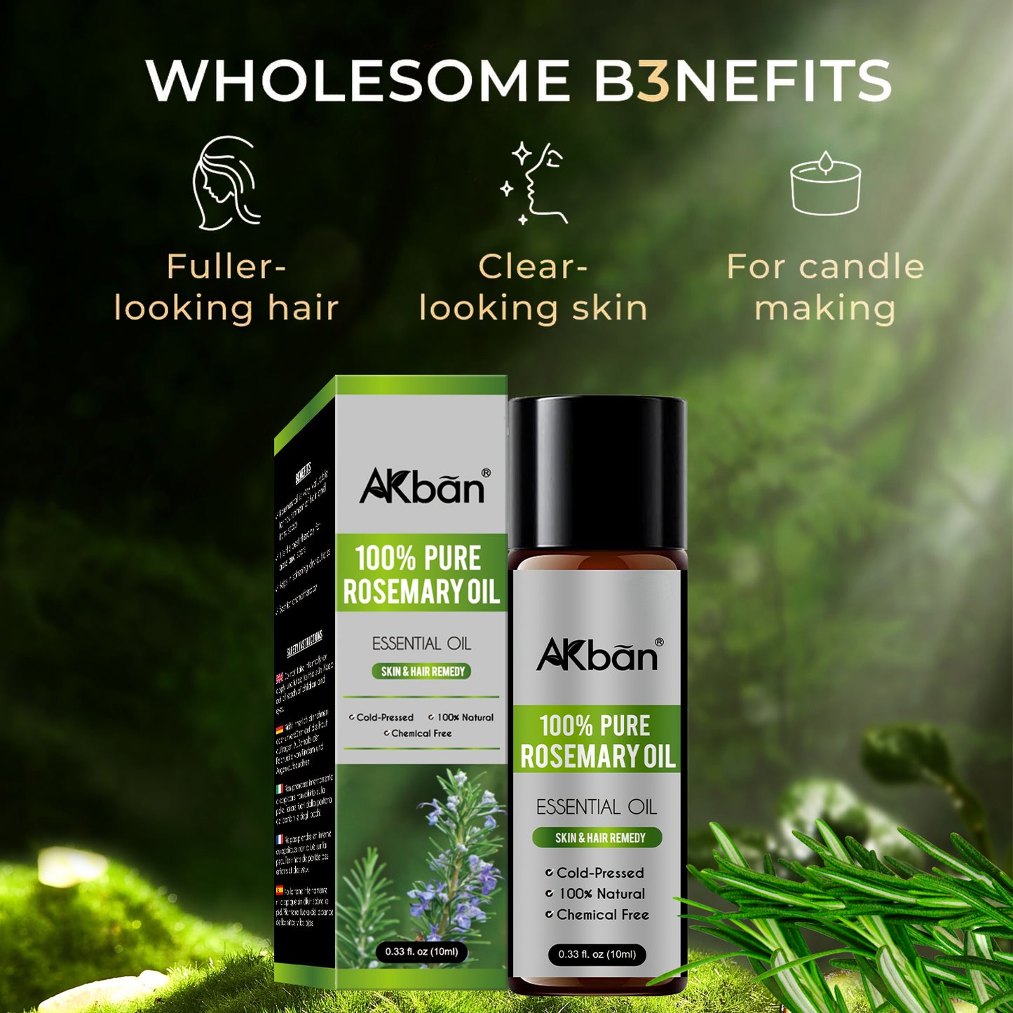 Rosemary Essential Oil -100% Pure Natural Rosemary Oil