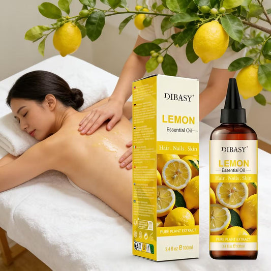 100ml Lemon Essential Oil – Pure, Natural & Refreshing for Hair, Skin, Aromatherapy & Cleaning Use
