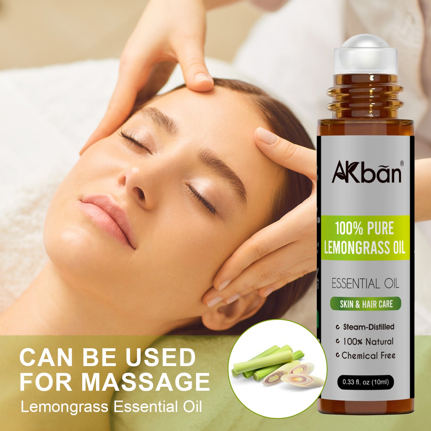 100% Pure Lemongrass Oil - Natural & Undiluted & Unrefined