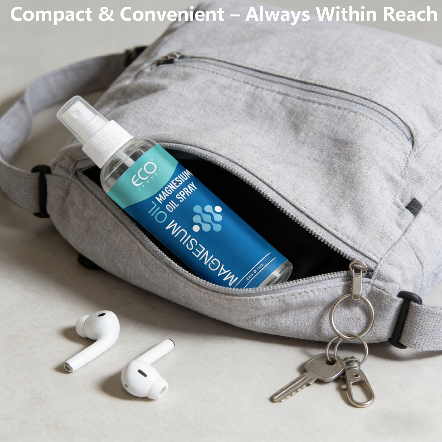 120ml ECO Finest Magnesium Oil Spray – Natural Magnesium Oil Spray for Muscle Relief, Relaxation, Stress Relief, and Fast Absorption