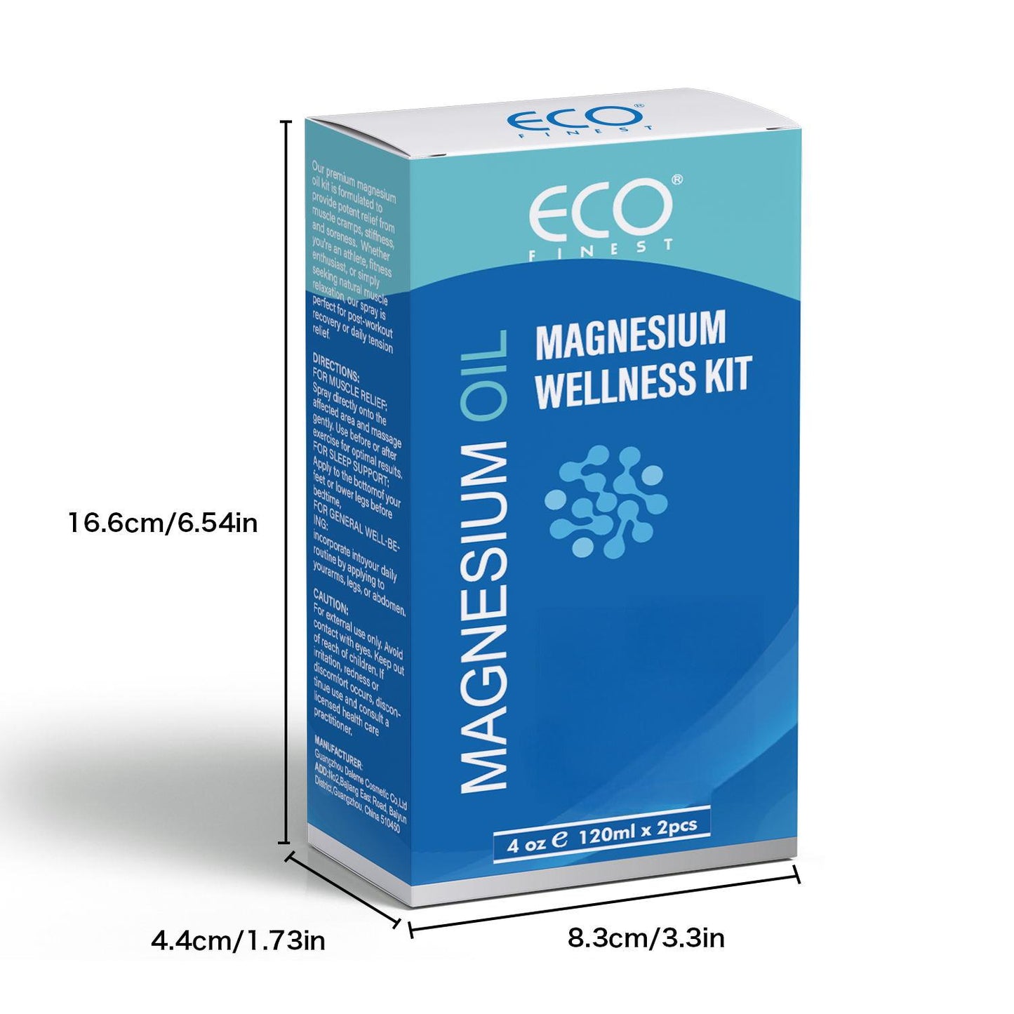 120ml x 2 Magnesium Oil Wellness Kit – Spray & Lotion Duo for Muscle Comfort and Daily Relaxation