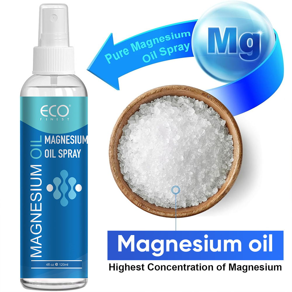 2 x 120ml ECO FINEST Magnesium Oil Spray Twin Pack