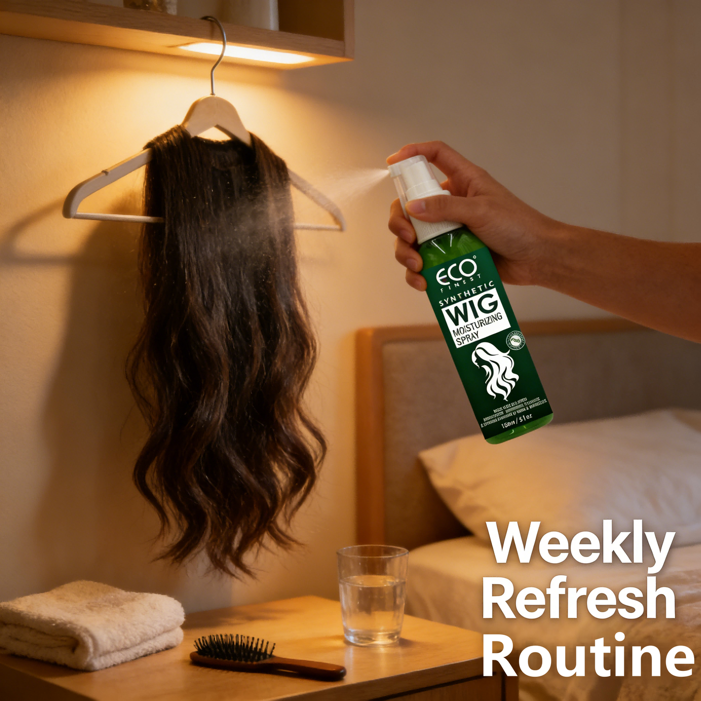 2 x 150ml ECO FINEST Synthetic Wig Moisturizing Spray Duo Pack