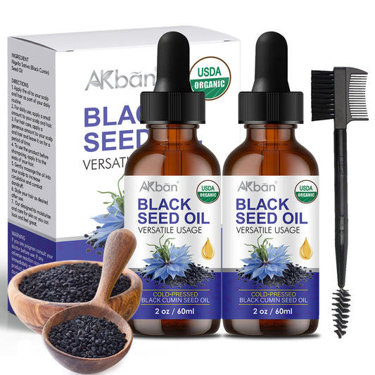 100% Pure & Natural Organic Black Seed Oil - 2 fl oz + 2 fl oz