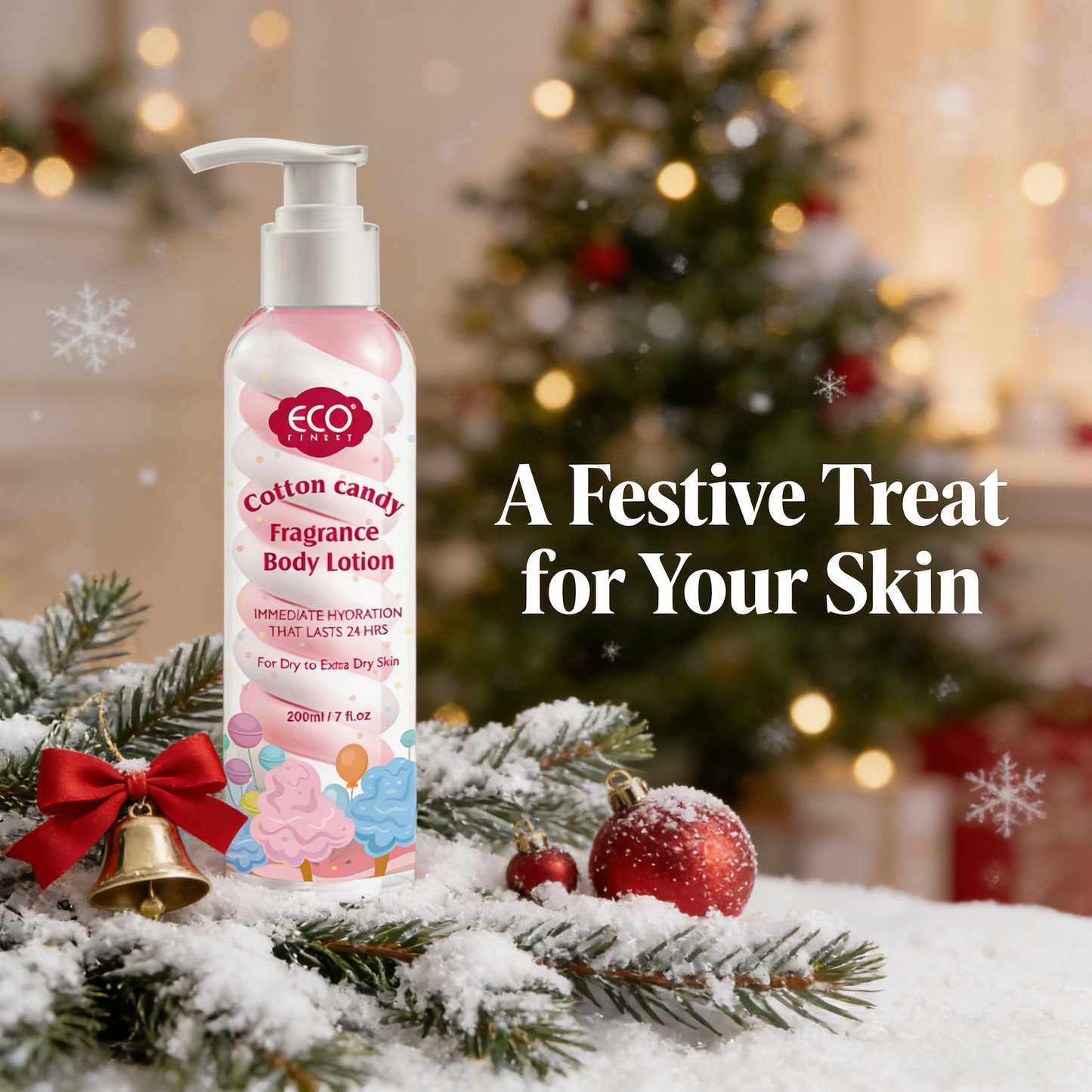 200ml ECO FINEST Cotton Candy Fragrance Body Lotion