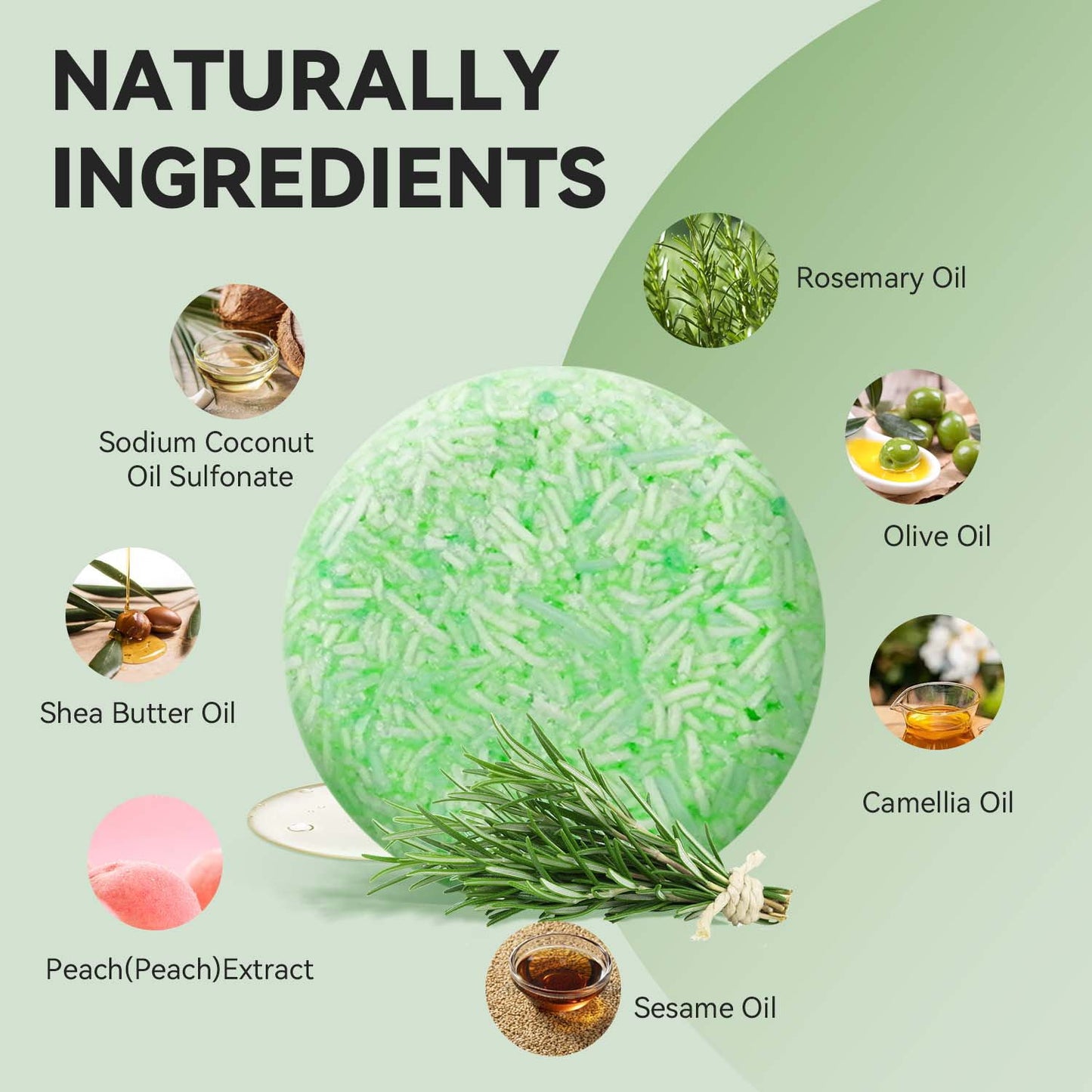 ECO Finest Rosemary Solid Shampoo Bar – 60g / 2.1 oz