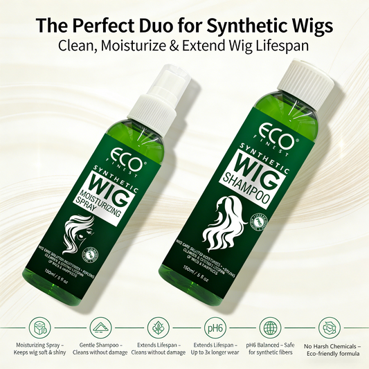 120ml x 2 | ECO Finest Synthetic Wig Care Set pH6 Balanced • No Harsh Chemicals