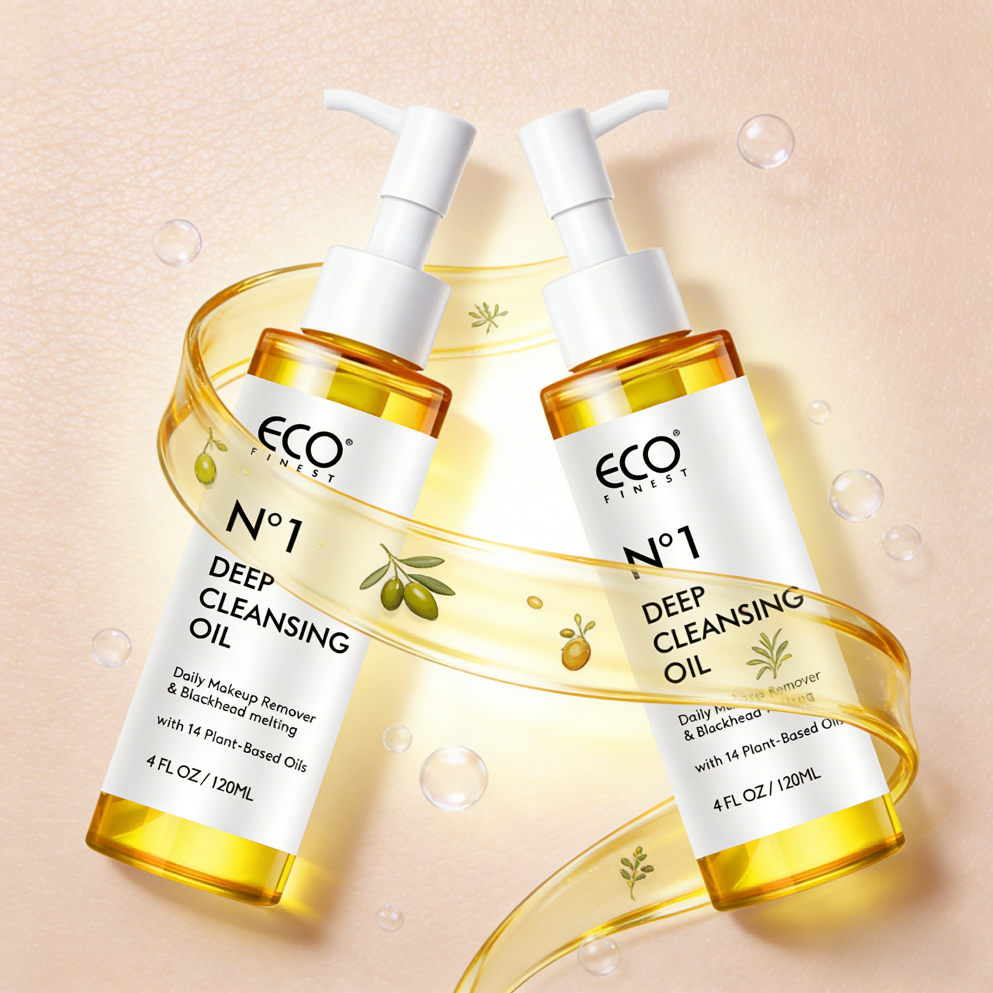 120ml Deep Cleansing Oil  14 plant oils dissolve makeup & blackheads gently