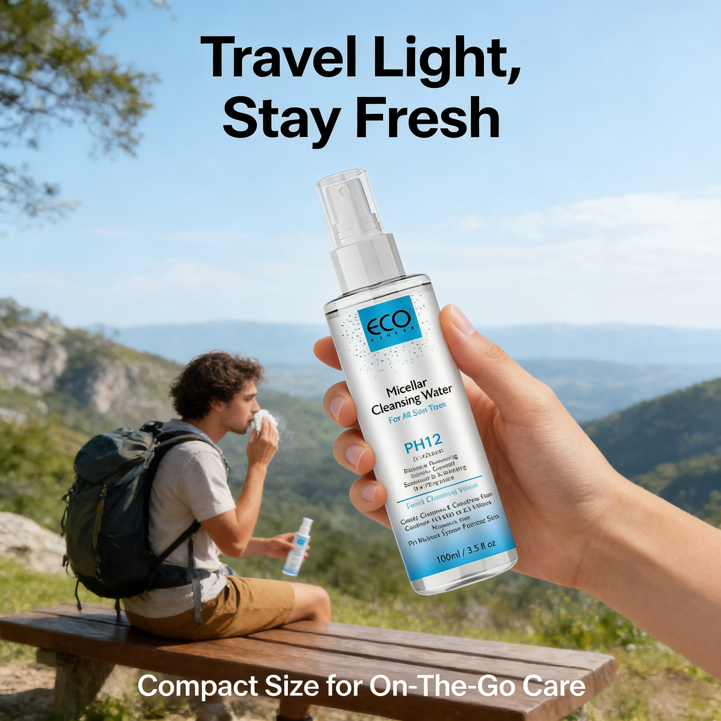 100ml PH12 Micellar Cleansing Water – Gentle, Fragrance-Free Makeup Remover for All Skin Types