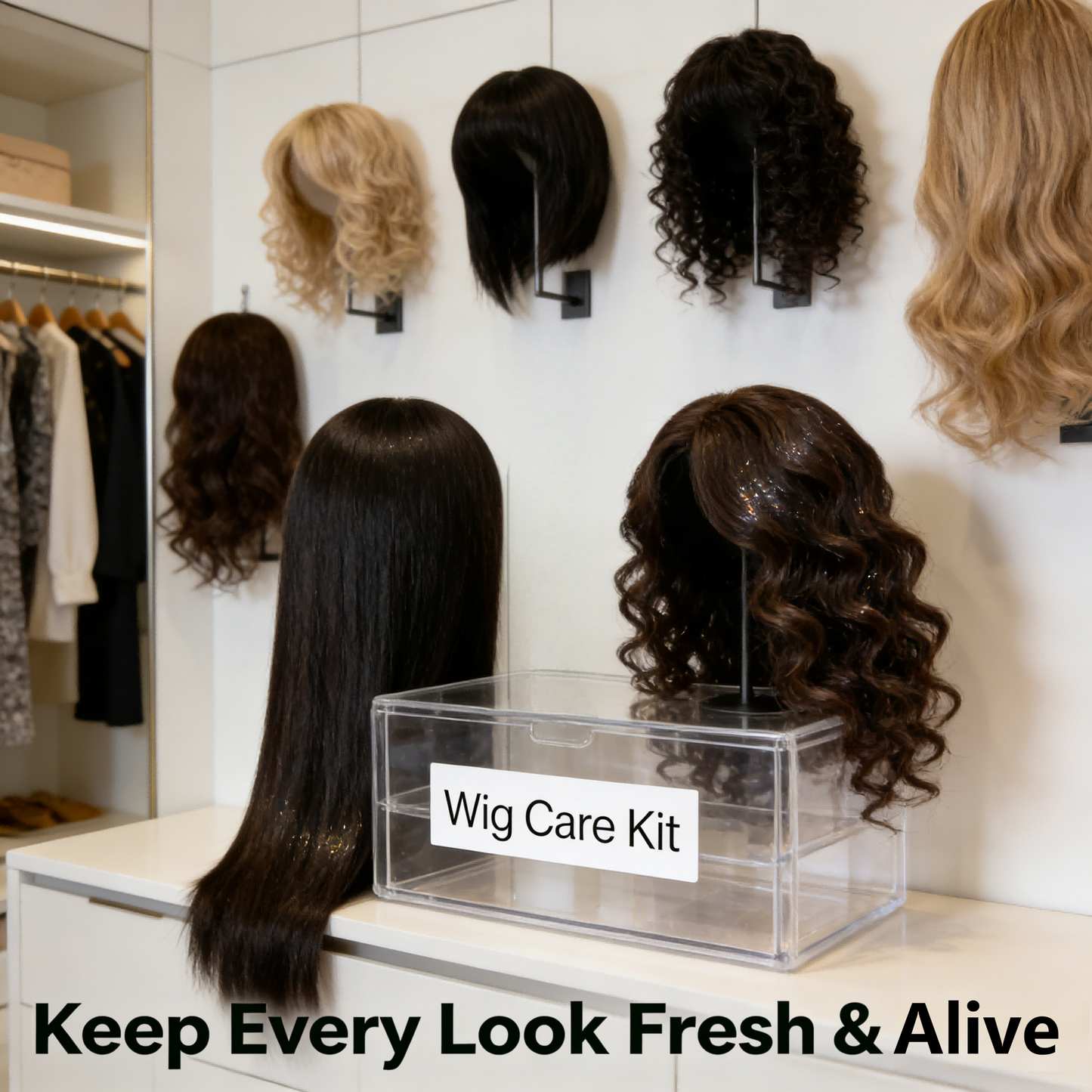 120ml*2 ECO FINEST Professional Wig Care Duo | Repair & Shine Spray + Color-Lock Shampoo