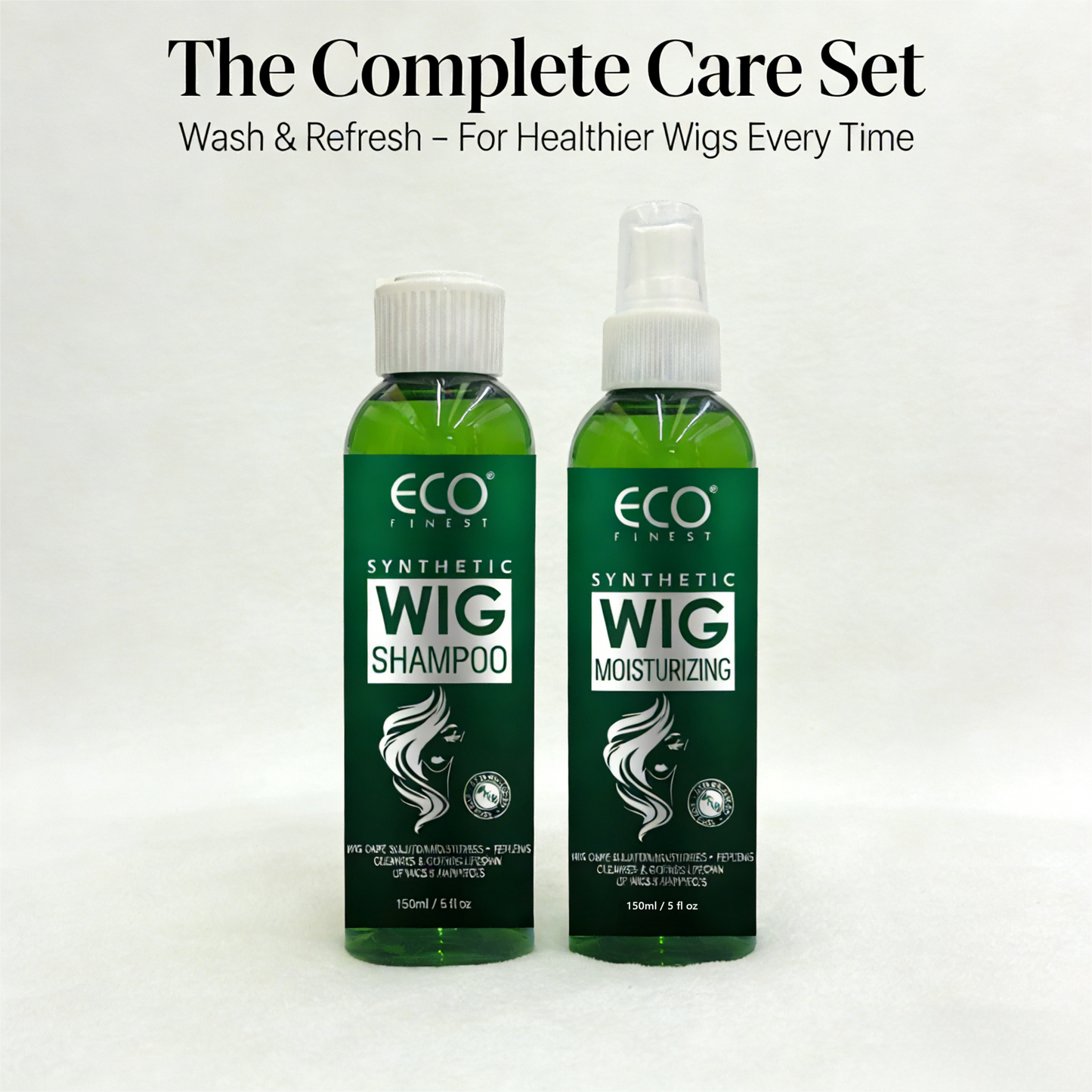120ml x 2 | ECO Finest Synthetic Wig Care Set pH6 Balanced • No Harsh Chemicals