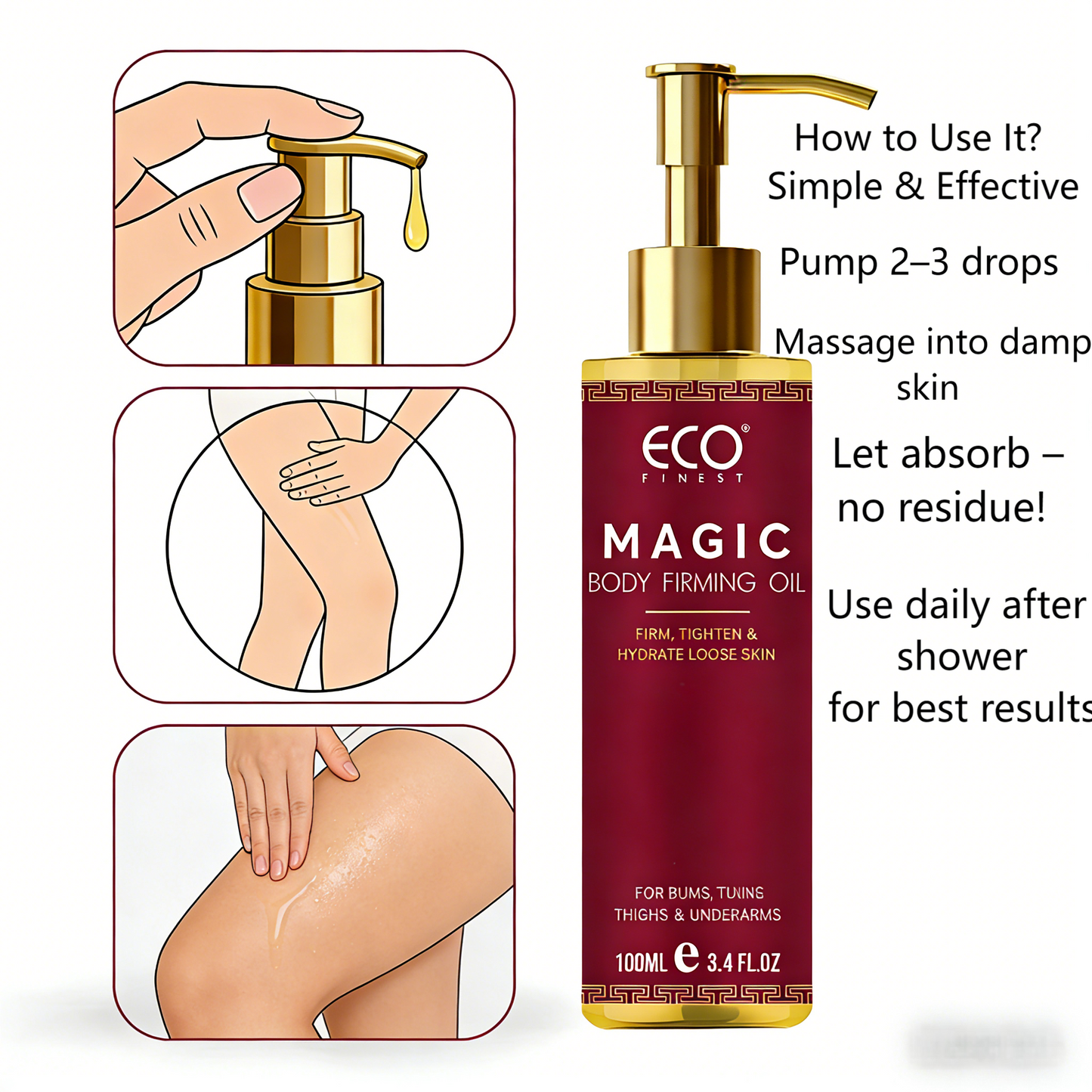 100ml ECO FINEST Magic Body Firming Oil