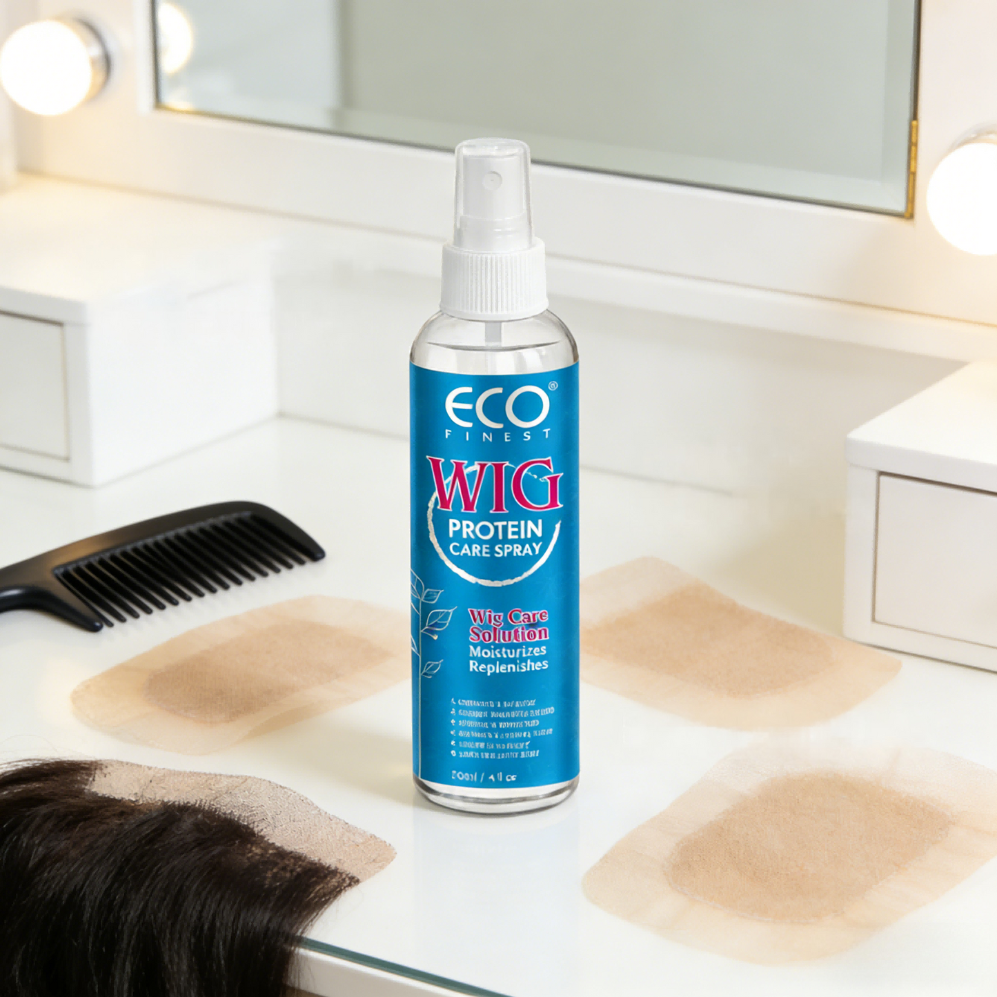 120ml*2 ECO FINEST Professional Wig Care Duo | Repair & Shine Spray + Color-Lock Shampoo