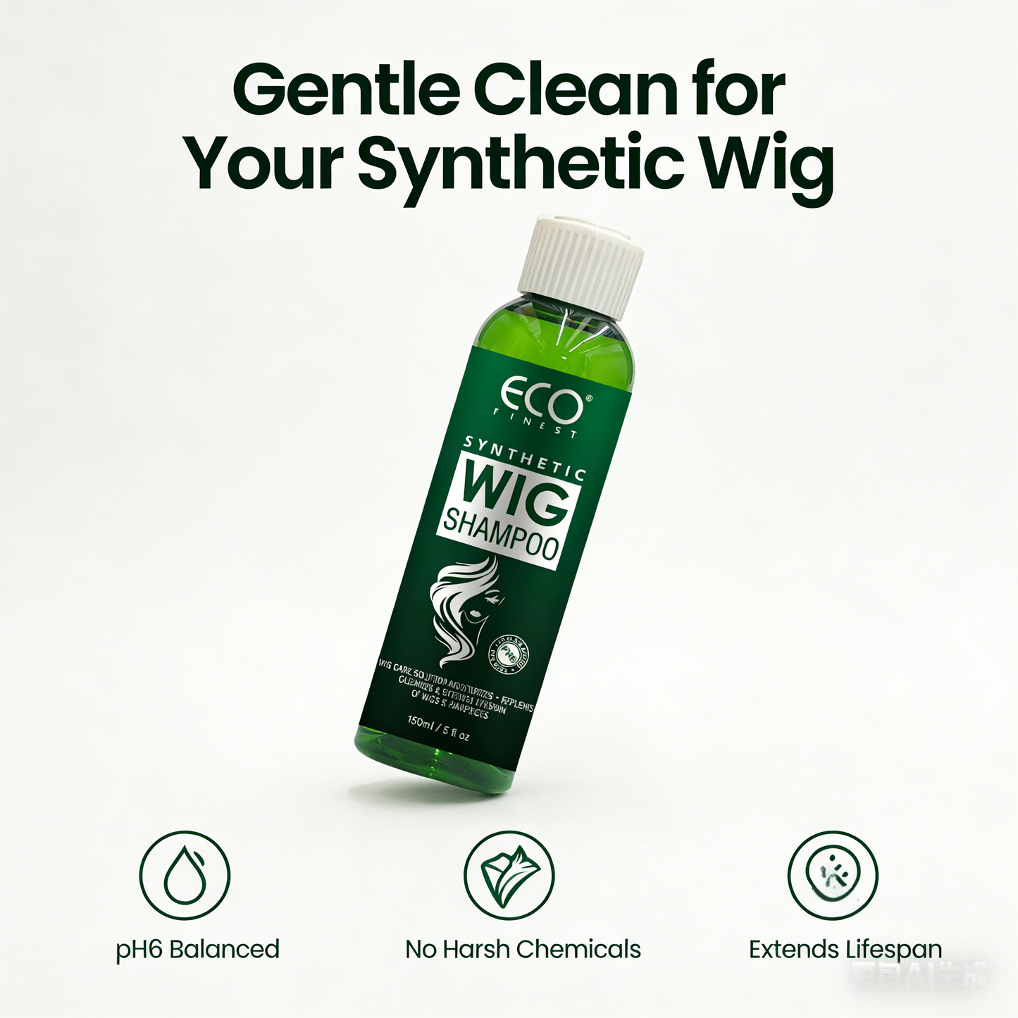 120ml x 2 | ECO Finest Synthetic Wig Care Set pH6 Balanced • No Harsh Chemicals