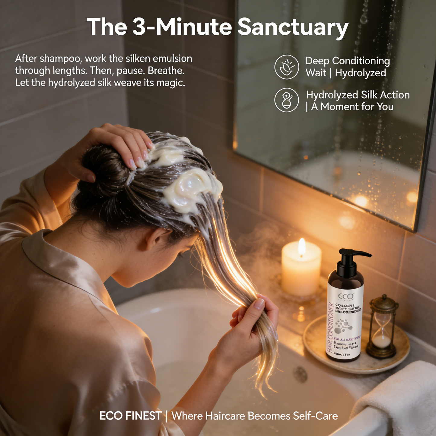 200ml x2 Collagen & Hydrolyzed Silk Shampoo & Conditioner Set