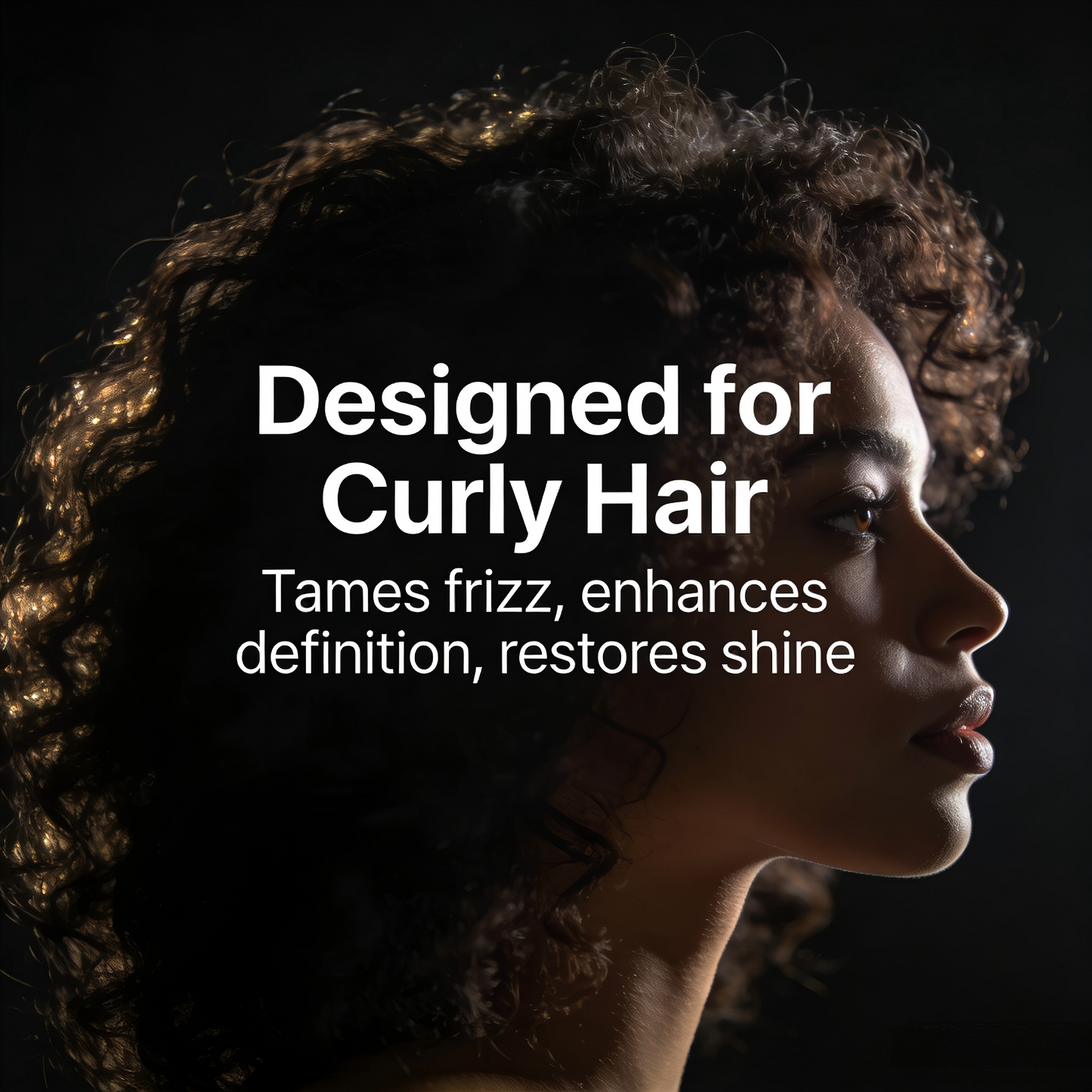 120ml Natural Hair Serum – Moisturizing & Strengthening Formula for Curly, Dry & Damaged Hair with Argan, Jojoba & Coconut Oils