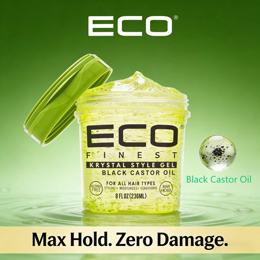 236ml ECO FINEST Krystal Style Gel with Black Castor Oil