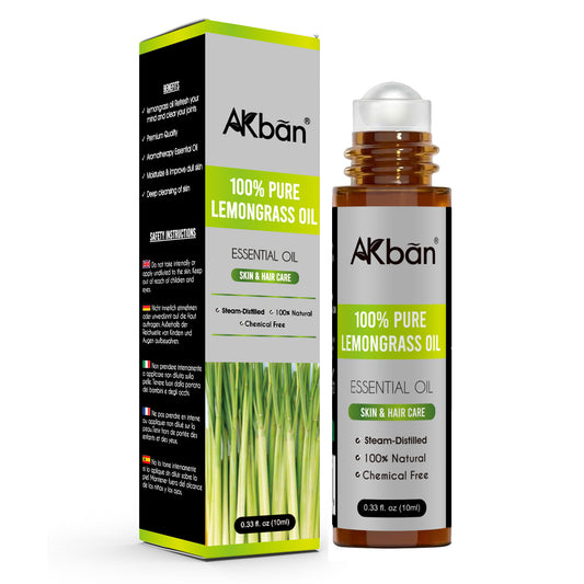 100% Pure Lemongrass Oil - Natural & Undiluted & Unrefined