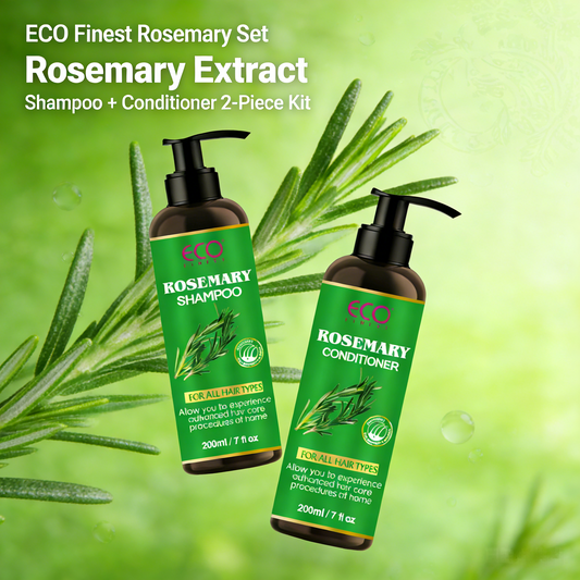 200ml x 2 Rosemary Shampoo & Conditioner Set – Advanced Hair Care Duo with Natural Plant Extracts for All Hair Types