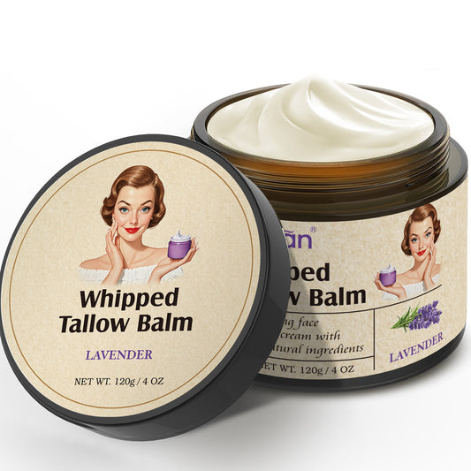 Hand Mixed Beef Fat Cream - Gentle And Moisturizing, Rich In Organic Lavender Essential Oil And Olive Oil