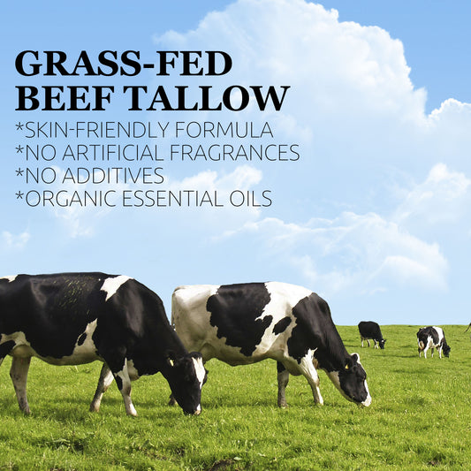 Hand Mixed Whipped Tallow Balm - Gentle And Moisturizing, Rich In Vanilla Essential Oil And Olive Oil