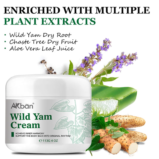Natural Organic Wild Yam Cream, Topical, Suitable for All Skin Types