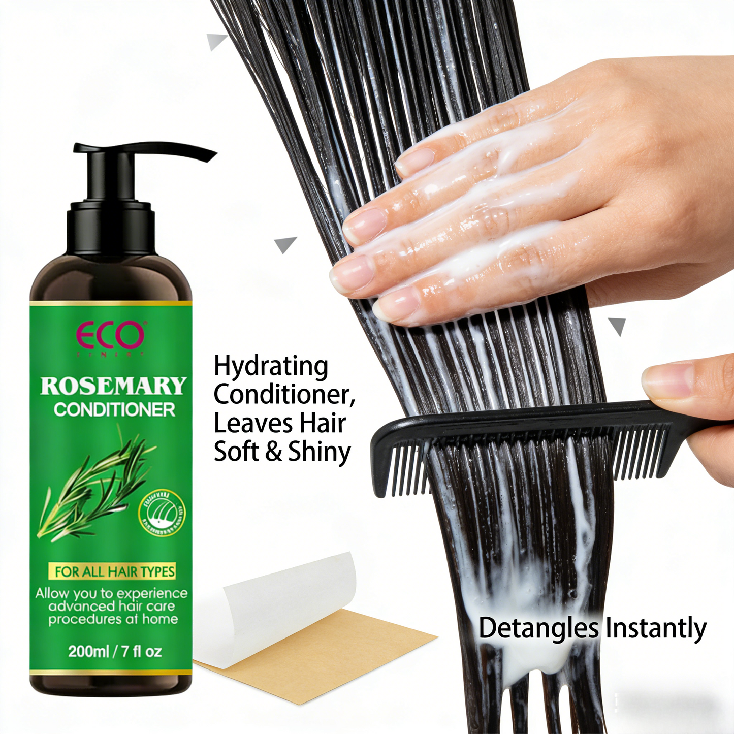 200ml x 2 Rosemary Shampoo & Conditioner Set – Advanced Hair Care Duo with Natural Plant Extracts for All Hair Types