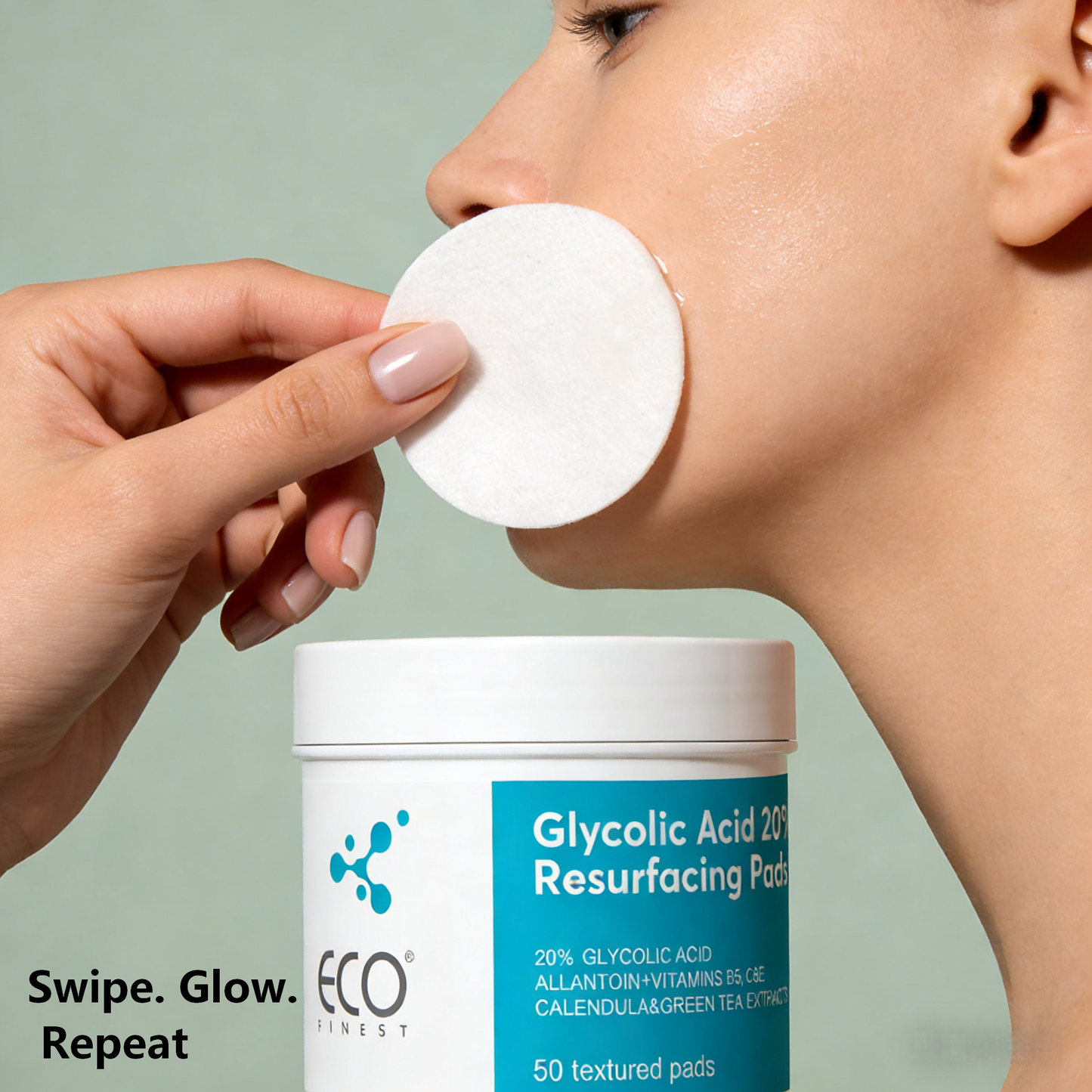 50 Textured Pads | 20% Glycolic Acid Resurfacing Solution