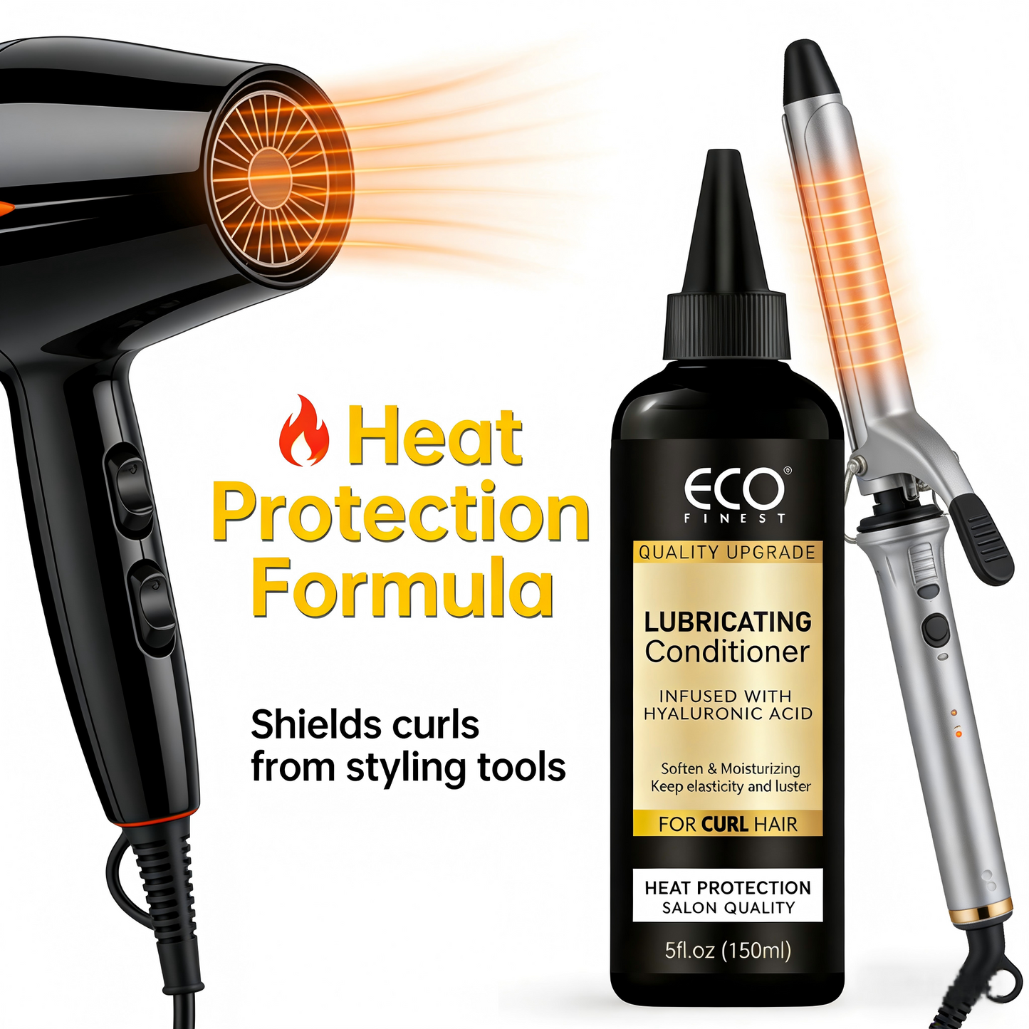 150ml ECO FINEST Black Gold Luxury Hair Conditioner