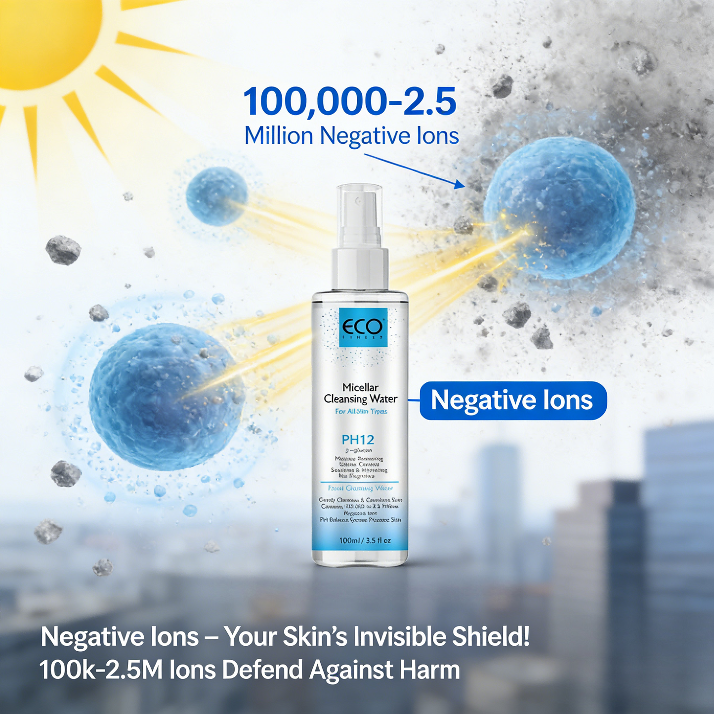 100ml PH12 Micellar Cleansing Water – Gentle, Fragrance-Free Makeup Remover for All Skin Types