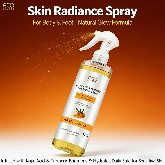 100ml Kojic Acid & Turmeric Skin Radiance Spray – Brighten, Hydrate & Glow for Body & Feet
