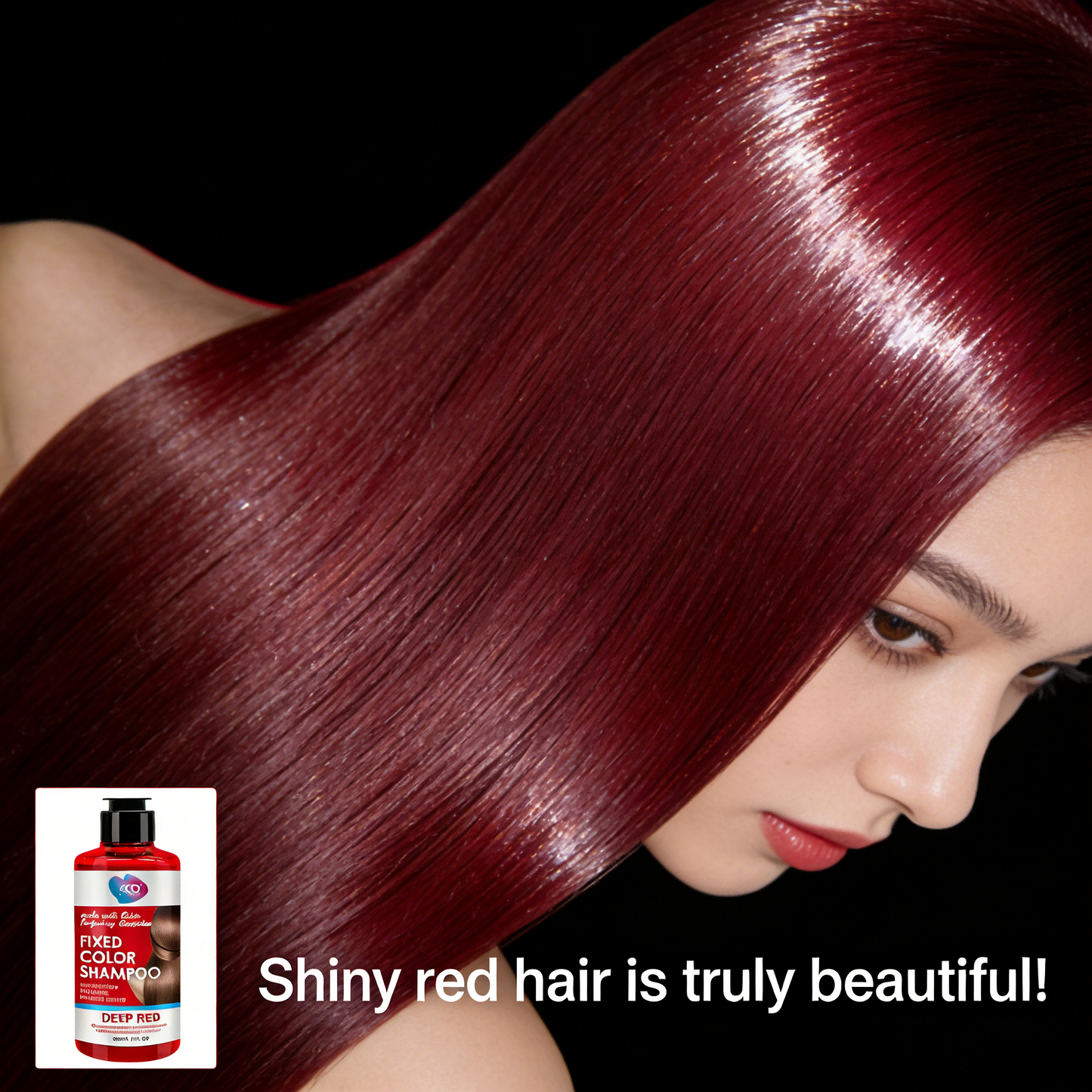 300ml Red Color-Fixing Shampoo｜Lasting Radiance · Color Stays True