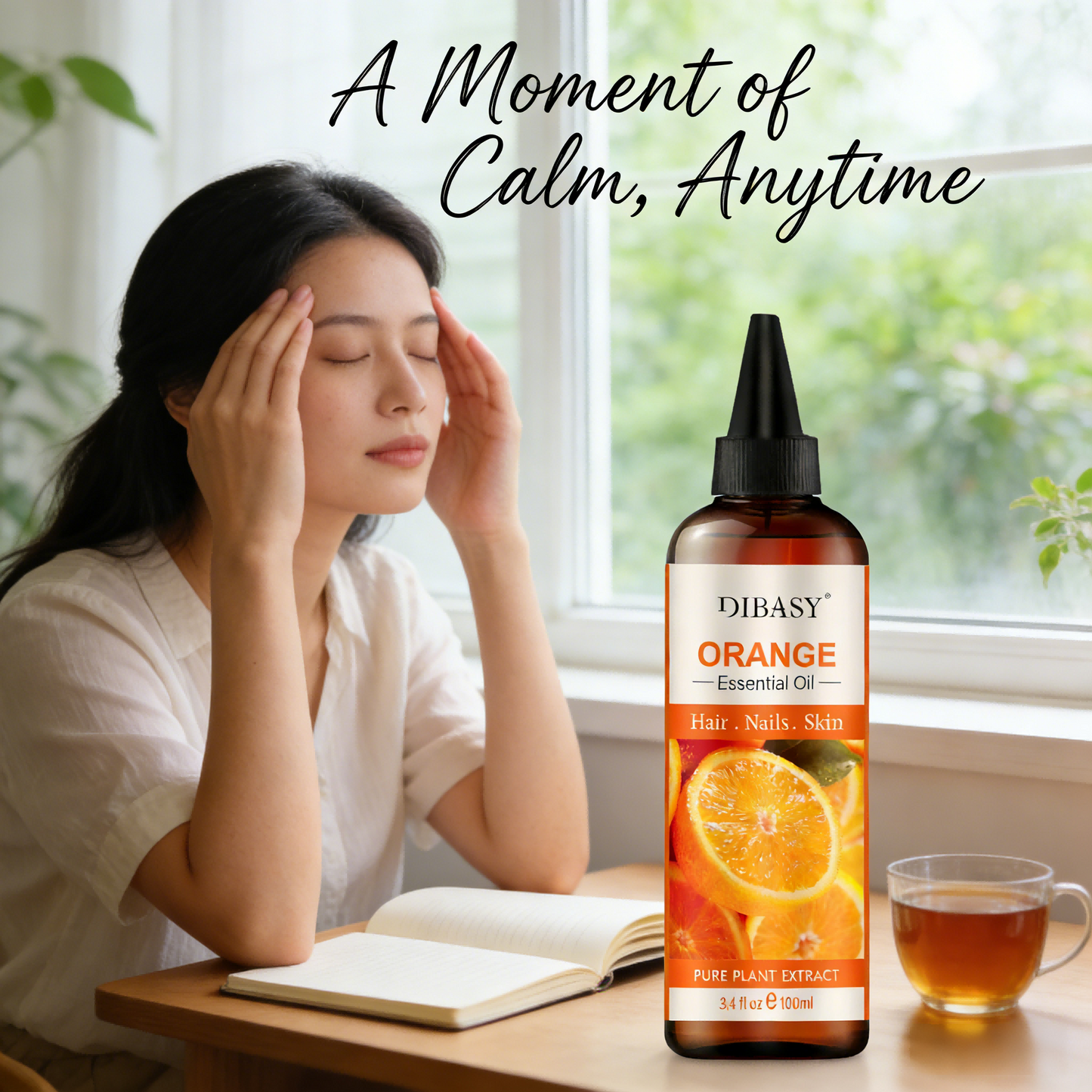 100ml Sweet Orange Essential Oil | DIBA SY® Orange Blossom Botanical Extract – Triple Care for Hair, Skin & Nails