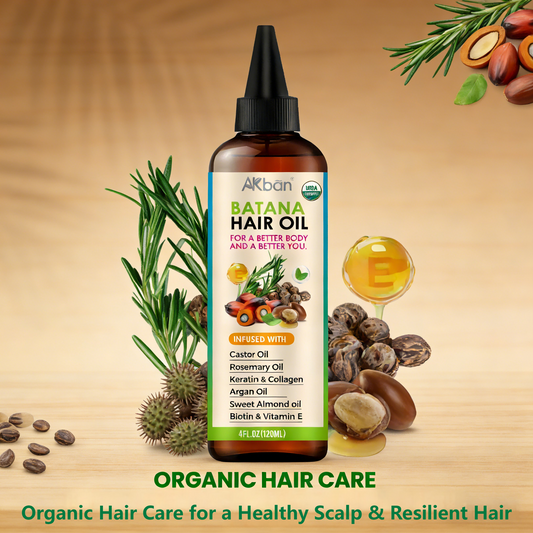 120ml Batana Hair Oil – Organic Growth & Repair Treatment with Castor, Rosemary & Argan Oils
