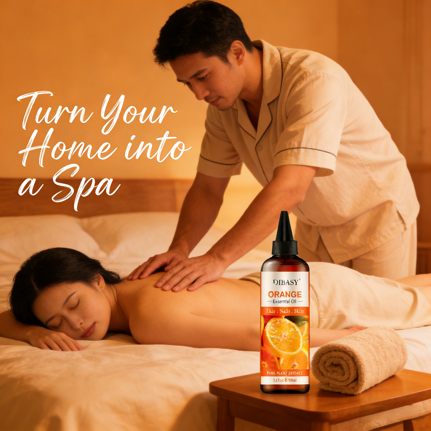 100ml Sweet Orange Essential Oil | DIBA SY® Orange Blossom Botanical Extract – Triple Care for Hair, Skin & Nails