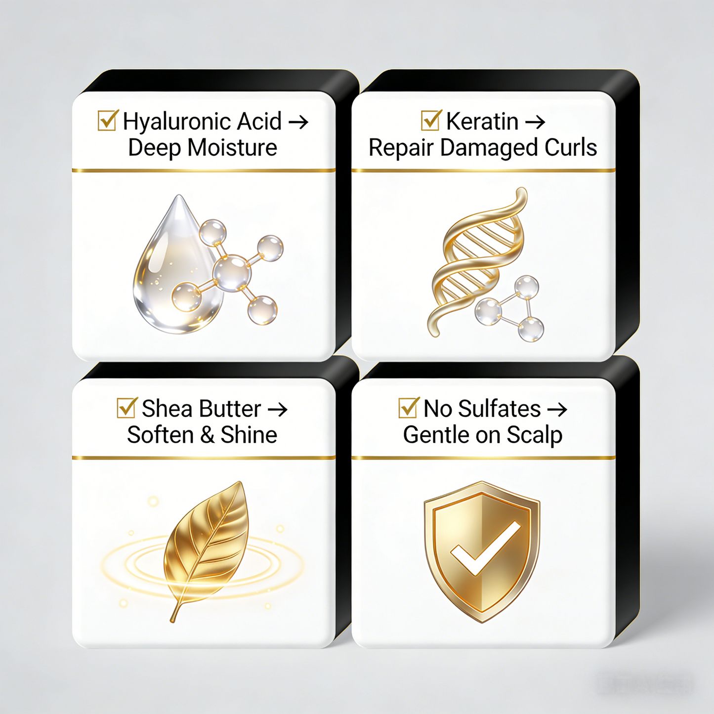 150ml ECO FINEST Black Gold Luxury Hair Conditioner