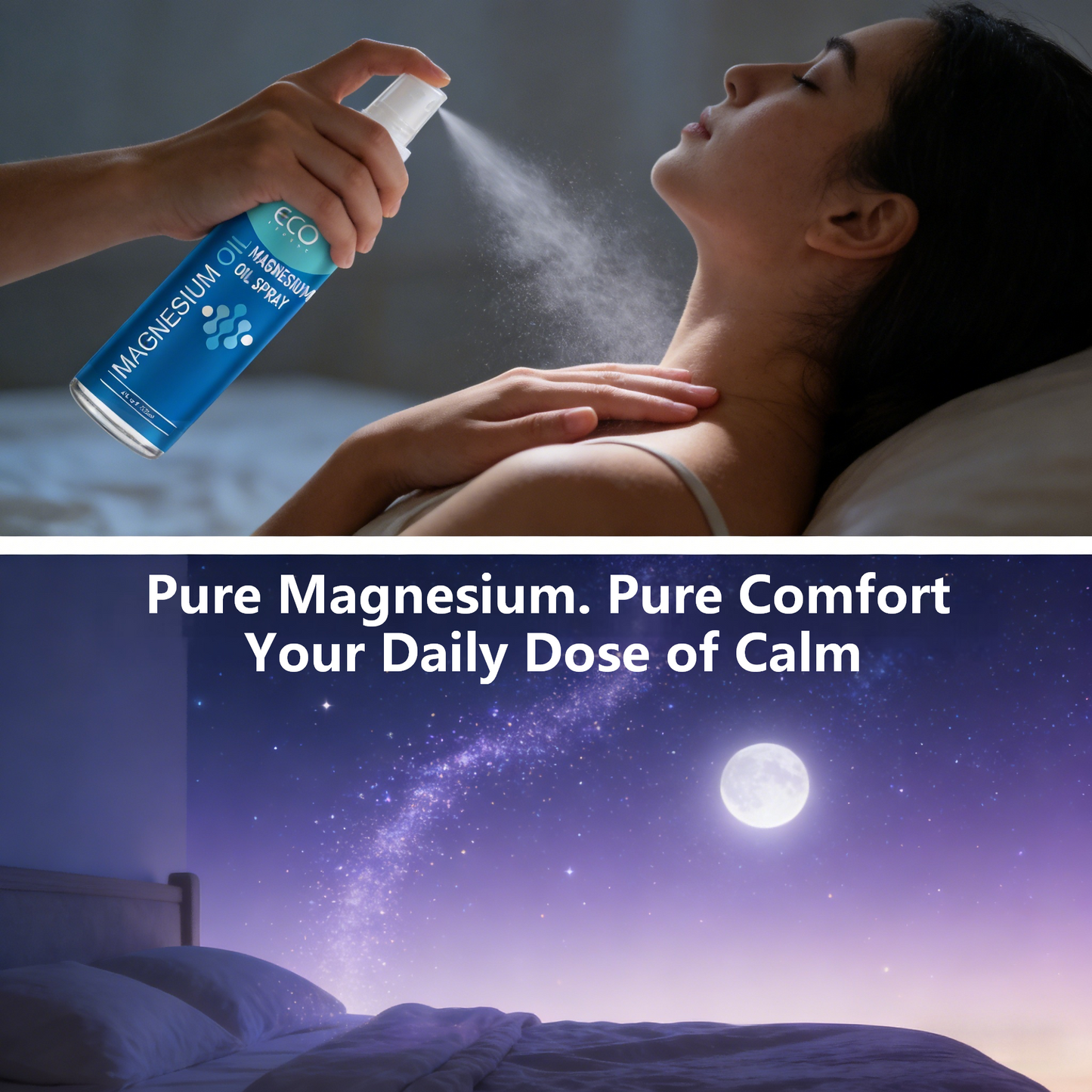 2 x 120ml ECO FINEST Magnesium Oil Spray Twin Pack