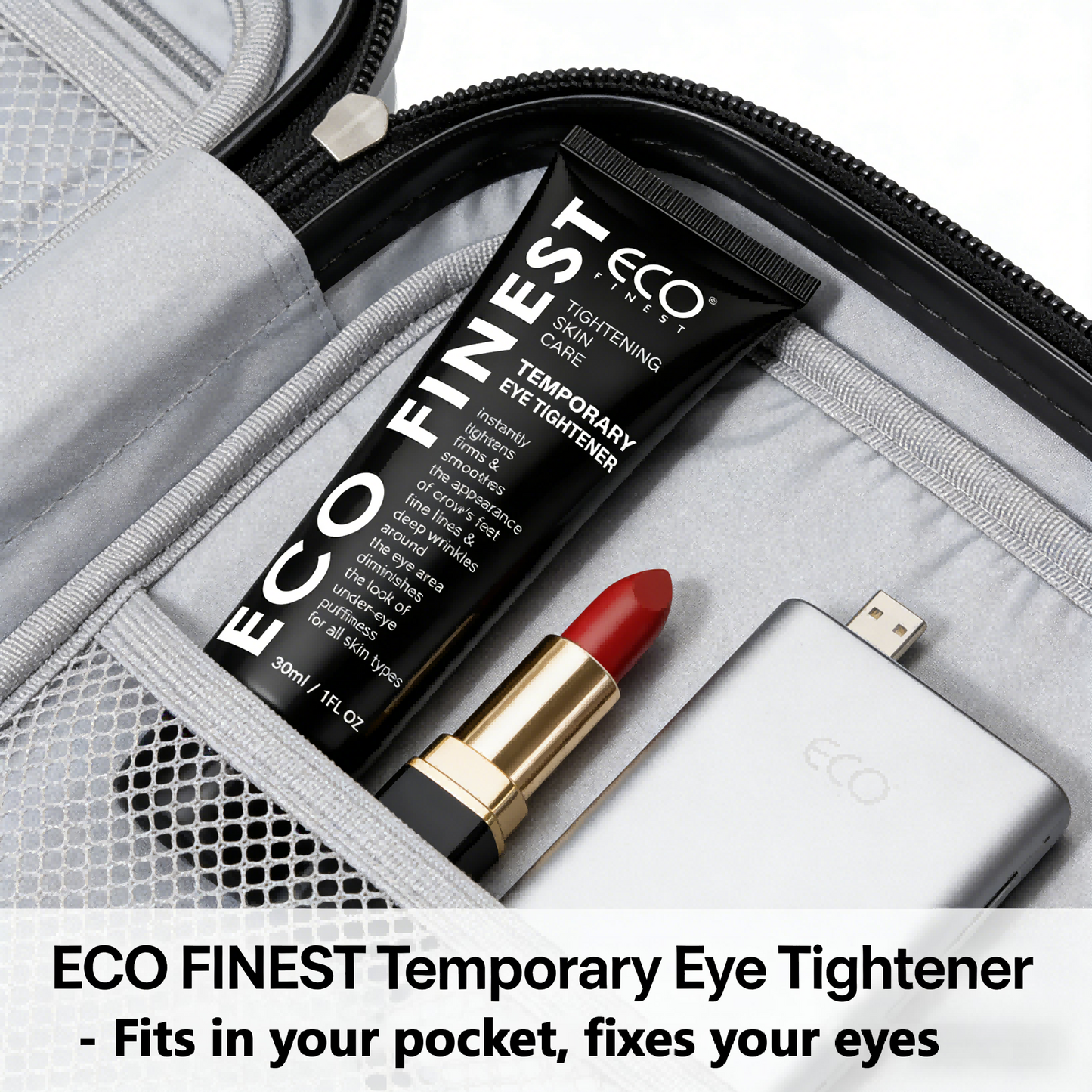 ECO FINEST Temporary Eye Tightener 30ml – Quick Refresh for Puffy & Tired Eyes