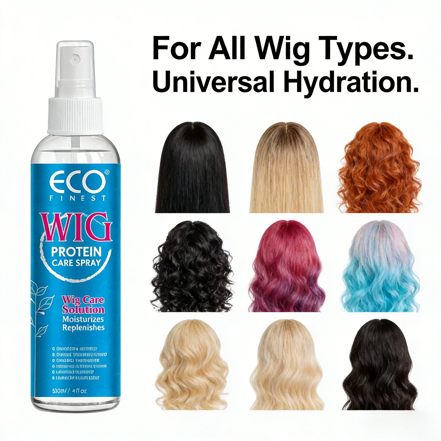 120ml Pro-Grade Wig Care Spray | Hydrate & Replenish