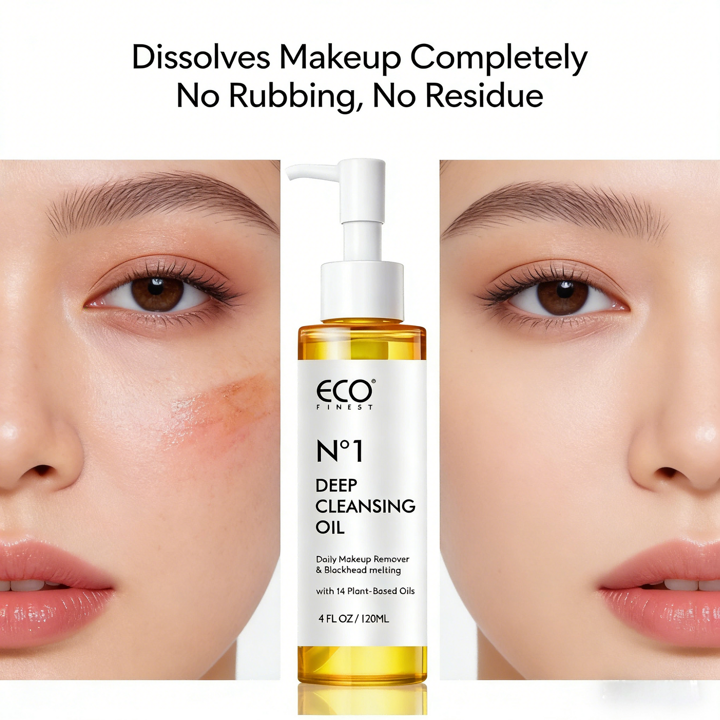 120ml Deep Cleansing Oil  14 plant oils dissolve makeup & blackheads gently