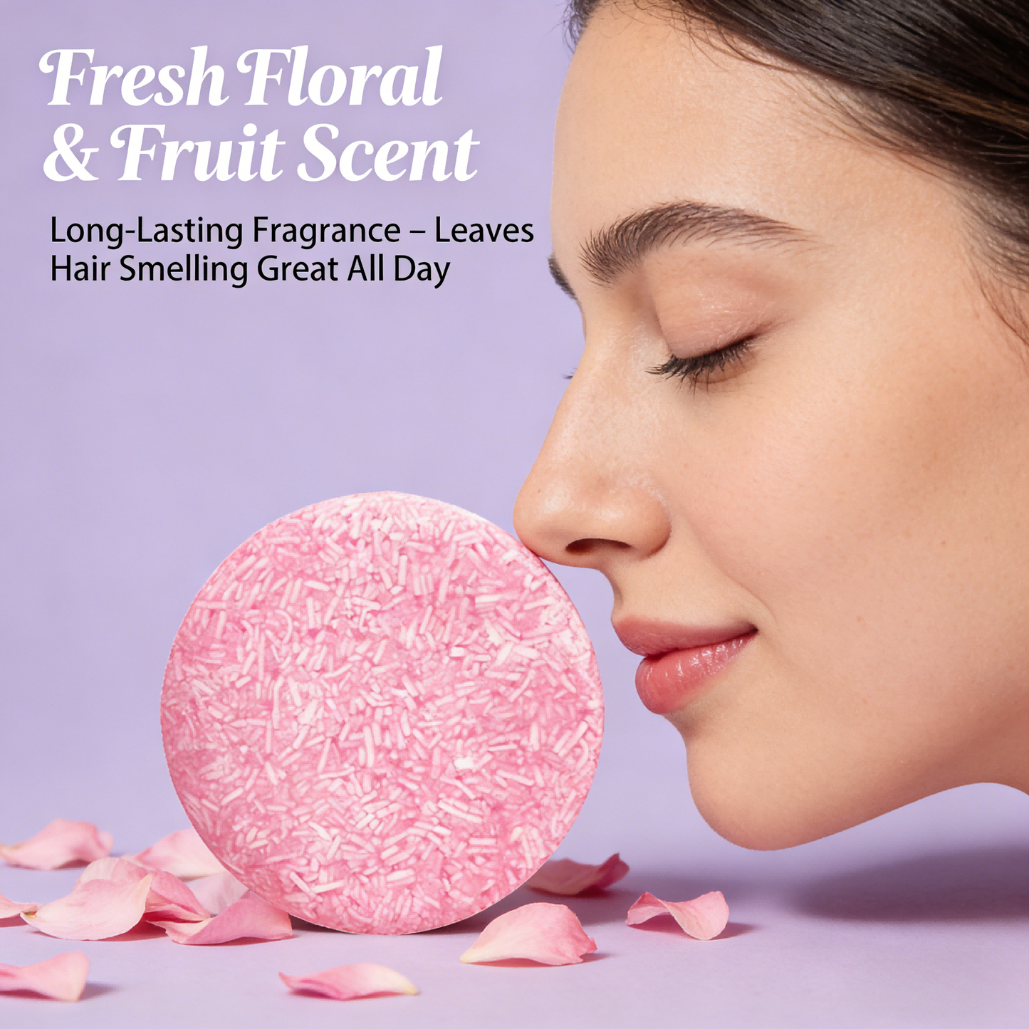 60g Castor Oil Solid Shampoo Bar – Natural Hair Growth & Anti-Hair Fall, Zero Waste Vegan Shampoo for All Hair Types